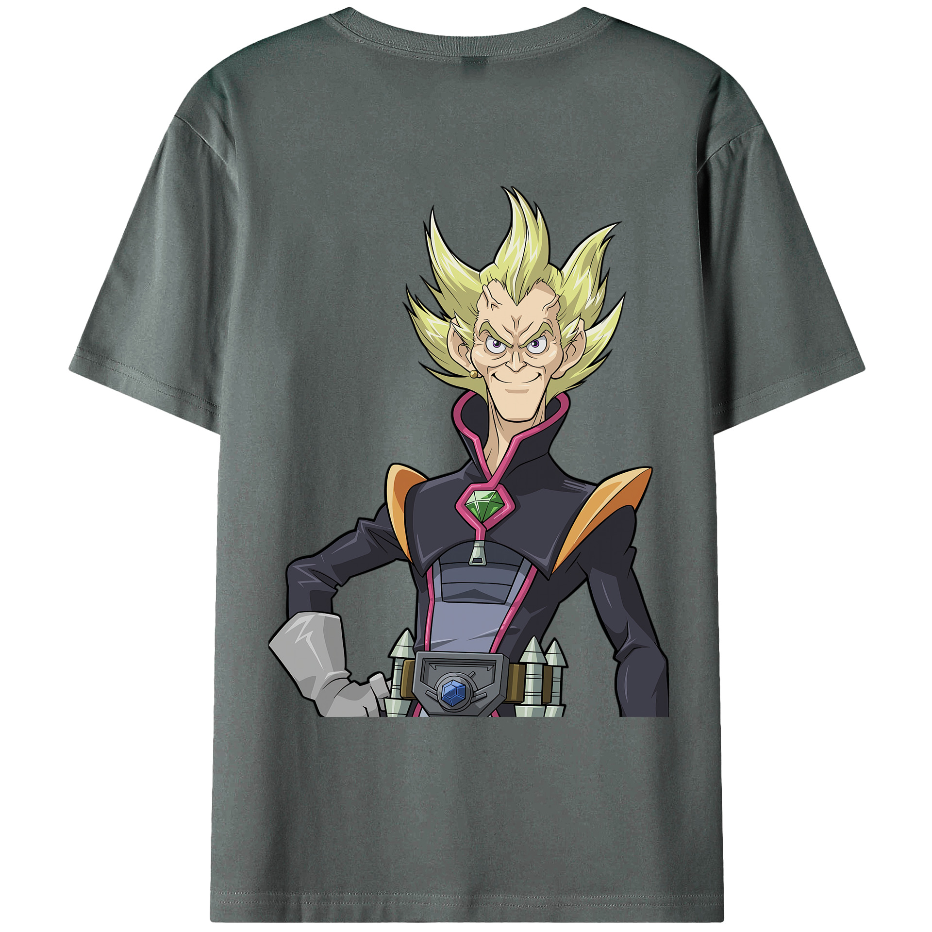 （画像用） 遊☆戯☆王 Yu-Gi-Oh! 綿100％ メンズ半袖Tシャツ（バックプリント） 通気性